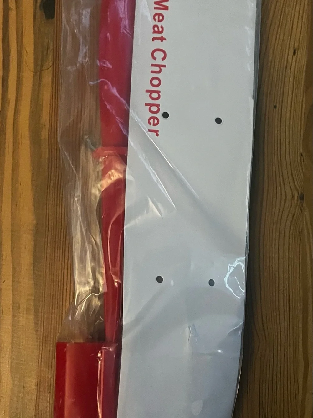Red Meat Chopper Kitchen Tool with Comfortable Grip